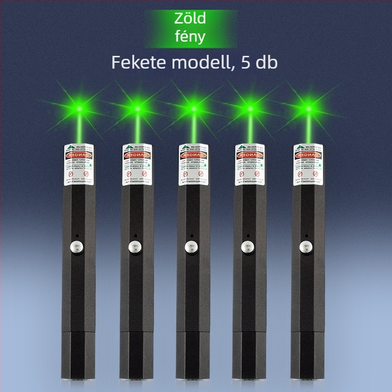 USB újratölthető lézerpointer, fémből készült test, kéthullámhosszú lézerkimenet, logónyomtatás és magáncímke opció