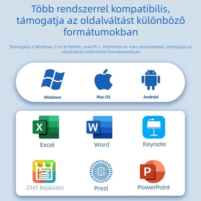Lézeres oldalváltó toll — vezeték nélküli PPT-projekciós vezérlés, újratölthető, digitális multimédiás osztályvezető toll