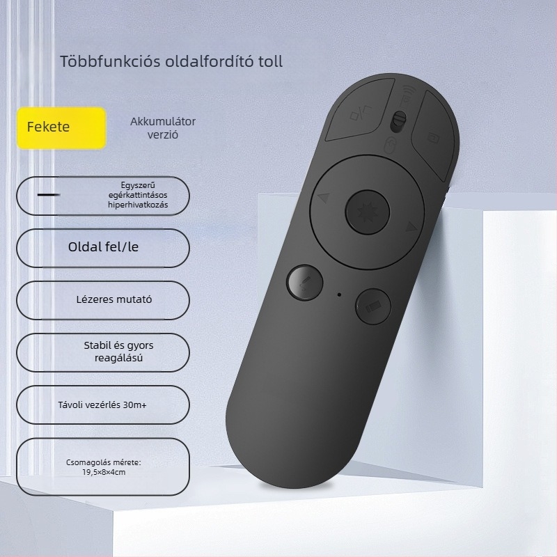 Lézeres oldalváltó toll — vezeték nélküli PPT-projekciós vezérlés, újratölthető, digitális multimédiás osztályvezető toll