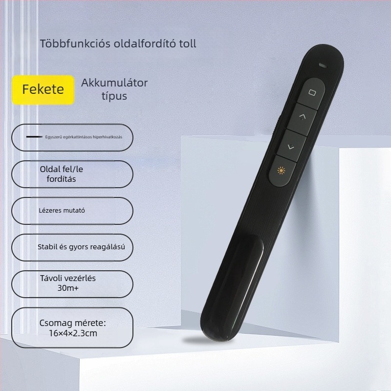 Lézeres oldalváltó toll — vezeték nélküli PPT-projekciós vezérlés, újratölthető, digitális multimédiás osztályvezető toll