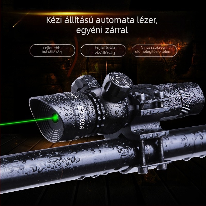 Lézer célzó alumíniumötvözetből, kézzel állítható, vízálló és ütésálló