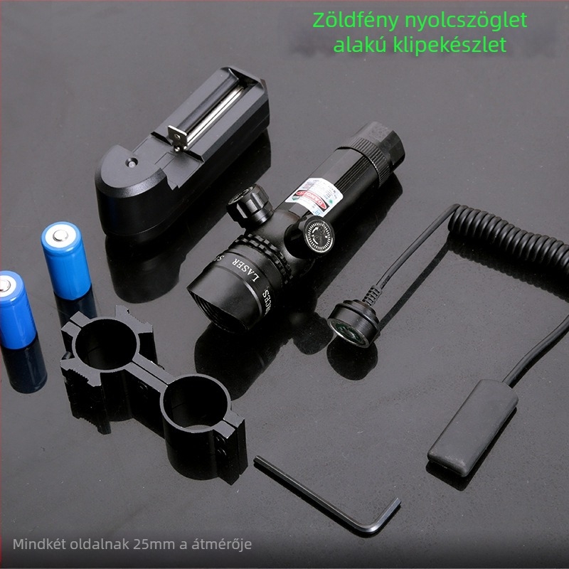 Lézer célzó alumíniumötvözetből, kézzel állítható, vízálló és ütésálló