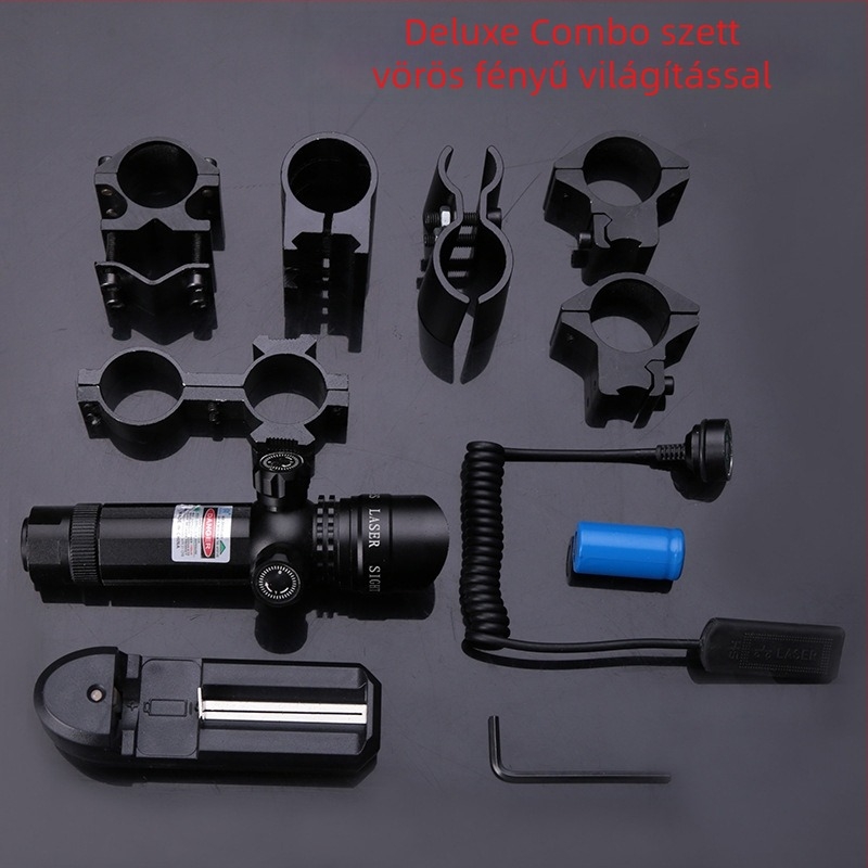 Lézer célzó alumíniumötvözetből, kézzel állítható, vízálló és ütésálló