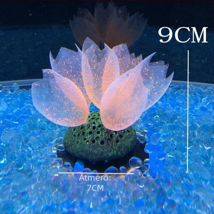 Szilikon akváriumi díszítő elemek vízi növényekhez