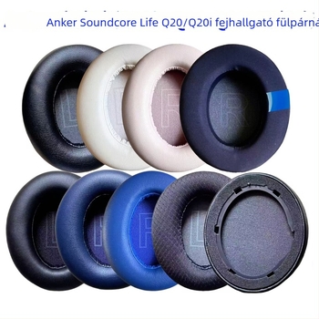 Fejhallgatóvédő az Anker Soundcore Life Q20/Q20i-hez, proteínbőr fülpárnák, könnyű felhelyezés