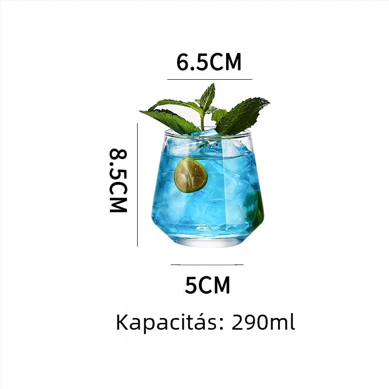 Colin Cup koktél pohár – Nordic stílus, üveg, 301–400 ml kapacitás, logó nyomtatva