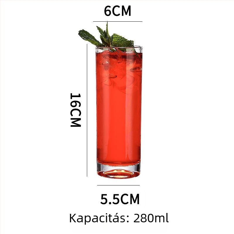 Colin Cup koktél pohár – Nordic stílus, üveg, 301–400 ml kapacitás, logó nyomtatva