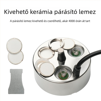 Rozsdamentes acélból készült akváriumi ködösítő LED tájvilágítással és ultrahangos atomizátorral