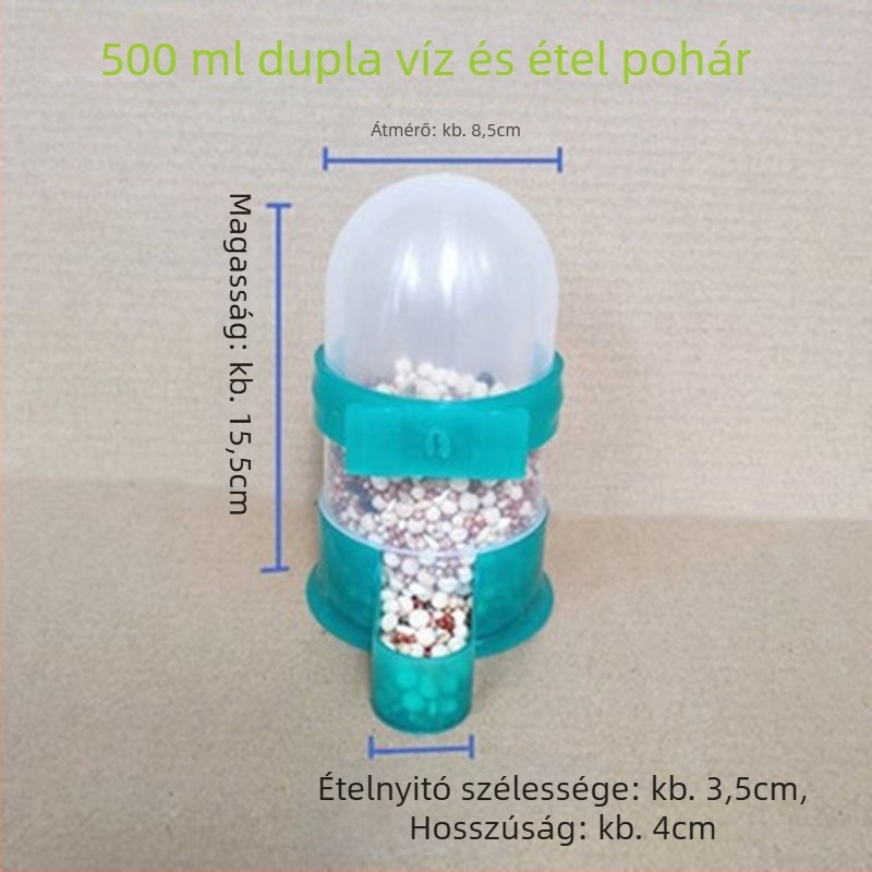 Automatikus galambetető, csöpögés elleni ételtartó doboz, versenygalambok számára