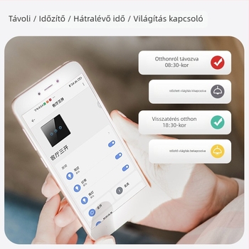 FRFOX okos kapcsoló Bluetooth Mesh 2.0-val, kettős vezérlés, 110-220V AC, 10A