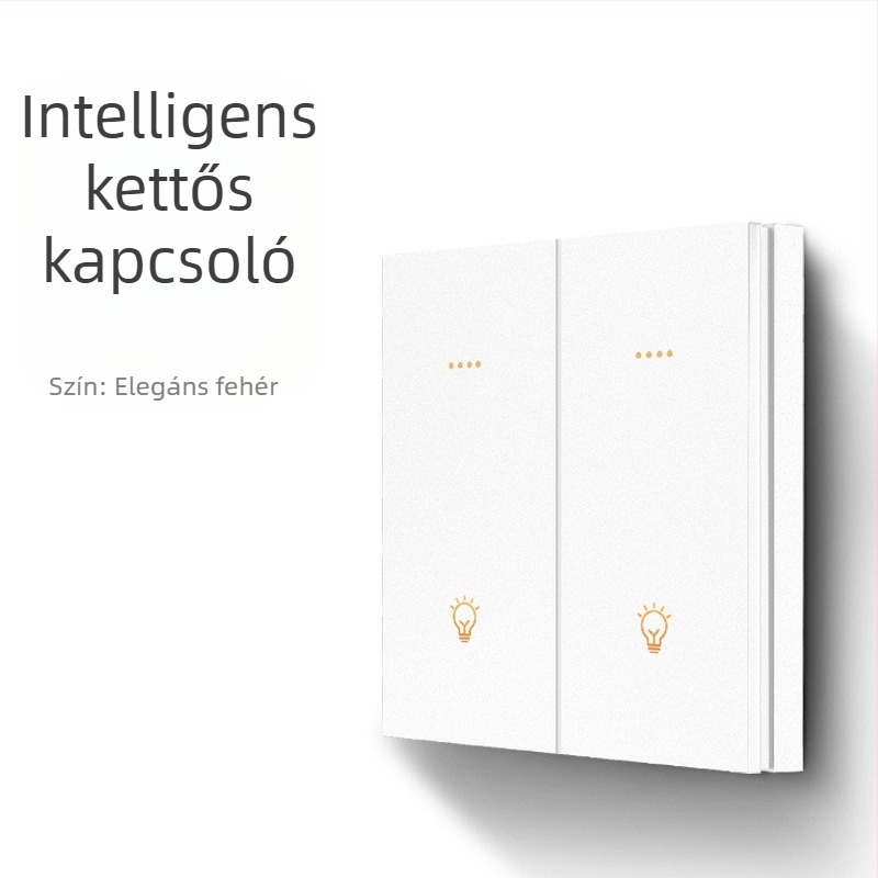 FRFOX okos kapcsoló Bluetooth Mesh 2.0-val, kettős vezérlés, 110-220V AC, 10A