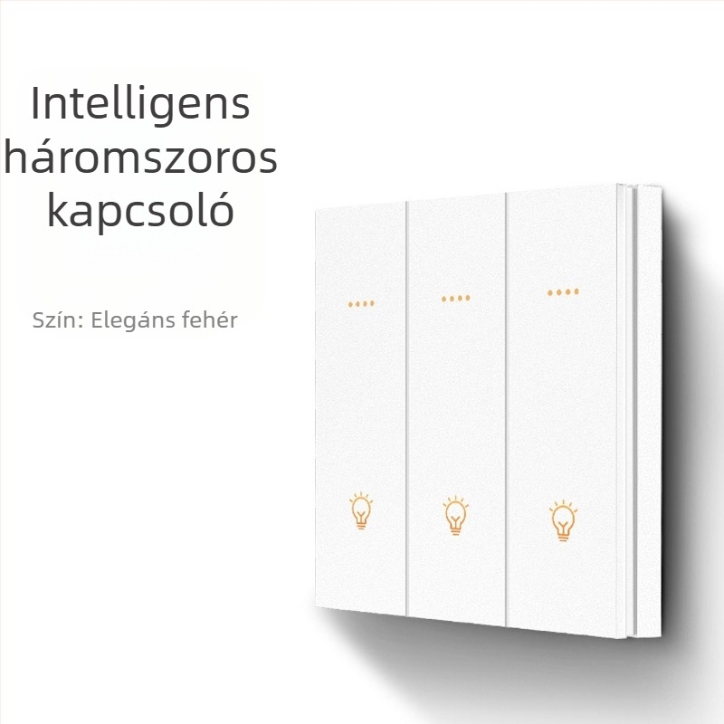 FRFOX okos kapcsoló Bluetooth Mesh 2.0-val, kettős vezérlés, 110-220V AC, 10A