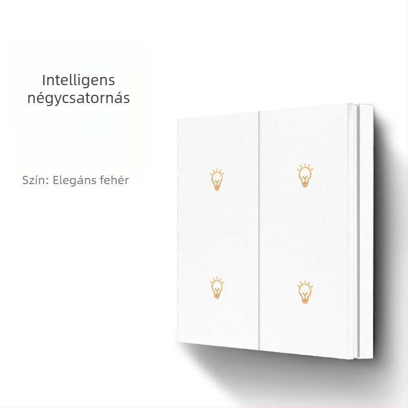 FRFOX okos kapcsoló Bluetooth Mesh 2.0-val, kettős vezérlés, 110-220V AC, 10A