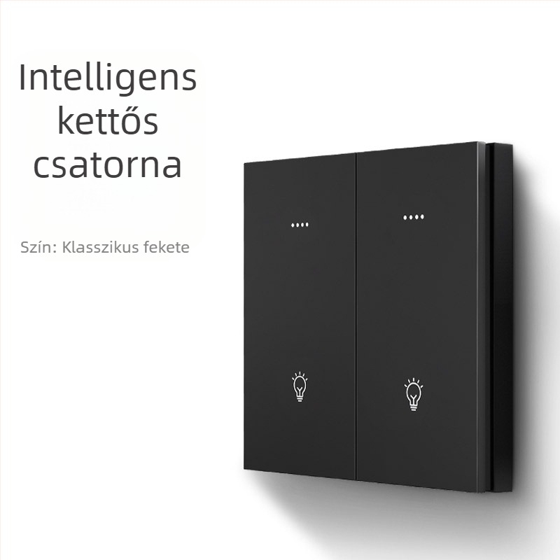 FRFOX okos kapcsoló Bluetooth Mesh 2.0-val, kettős vezérlés, 110-220V AC, 10A