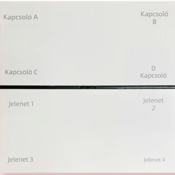 Zigbee Okos Kapcsoló Panel Offline Hangvezérléssel, Nyolcgombos Jelenetkezeléssel, Vezeték nélküli Távoli Irányítással Mobiltelefonról, 100–240V AC, 10A, 86×86 mm, PC Panel