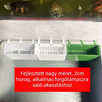 Falra szerelhető hidroponikus növények keret az akváriumhoz, ültetőkosár, vízi növény pohár és akvarisztikai tájépítő dekorációk