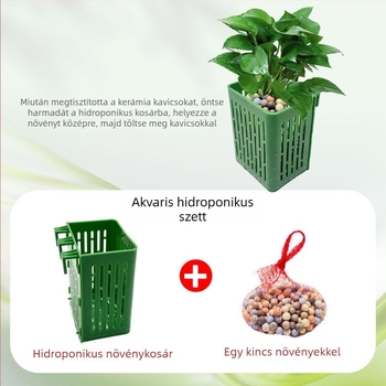 Falra szerelhető hidroponikus növények keret az akváriumhoz, ültetőkosár, vízi növény pohár és akvarisztikai tájépítő dekorációk