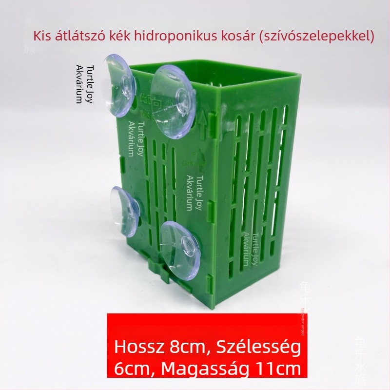 Falra szerelhető hidroponikus növények keret az akváriumhoz, ültetőkosár, vízi növény pohár és akvarisztikai tájépítő dekorációk