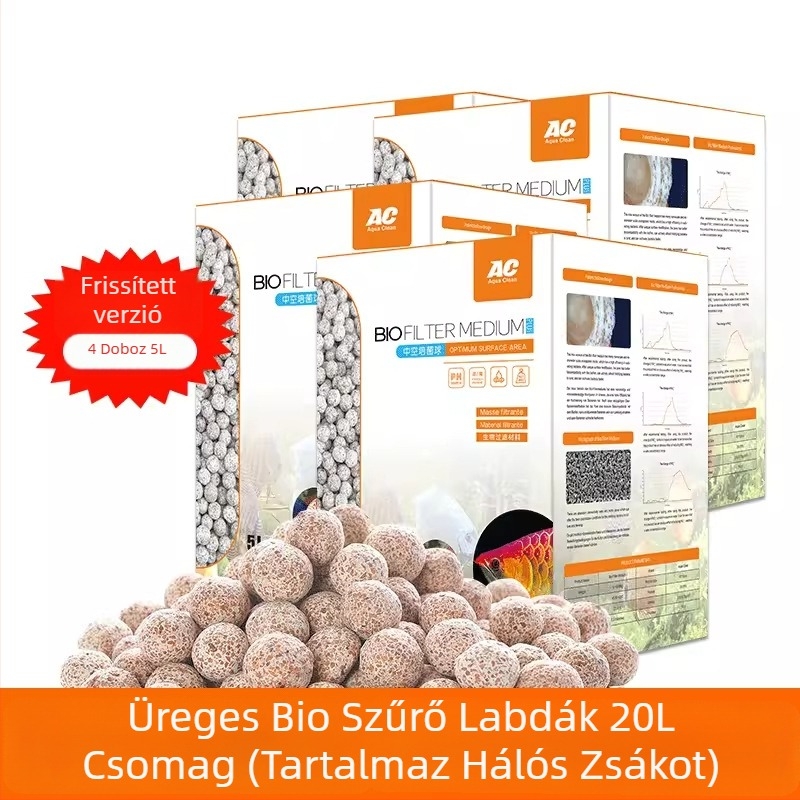 AC szűrőanyag, pamut, 1 darab, akvárium berendezés