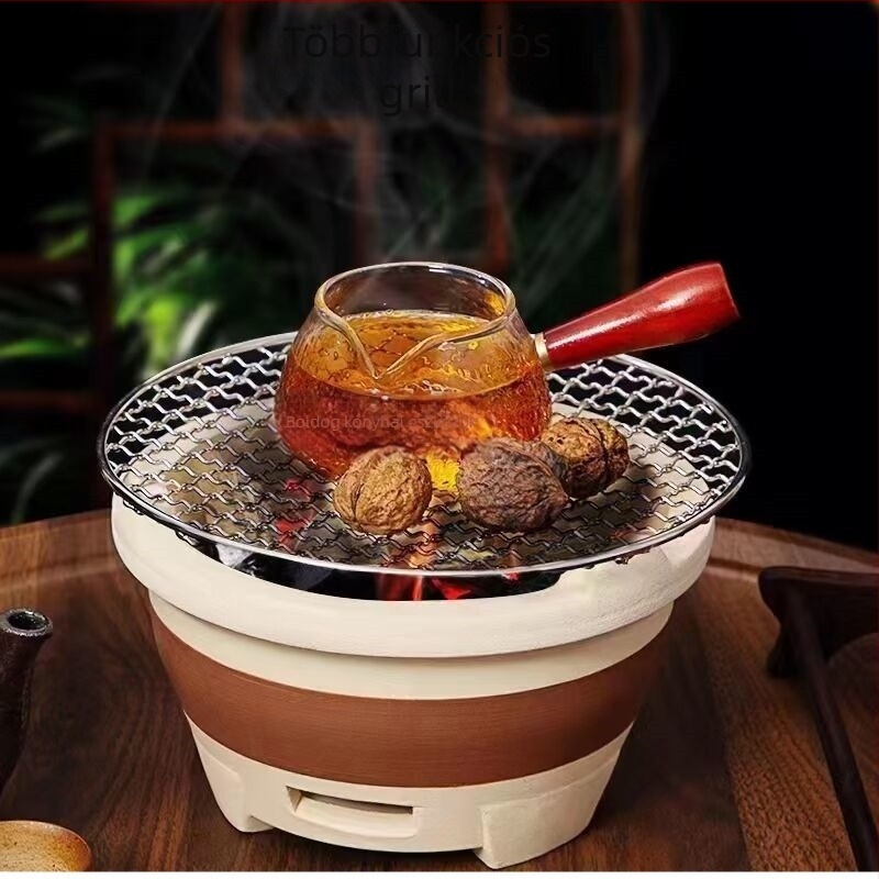 Ren yilai rozsdamentes acél BBQ rács — négyzetes forma, 100 g, elektroforezisz bevonat, multifunkcionális