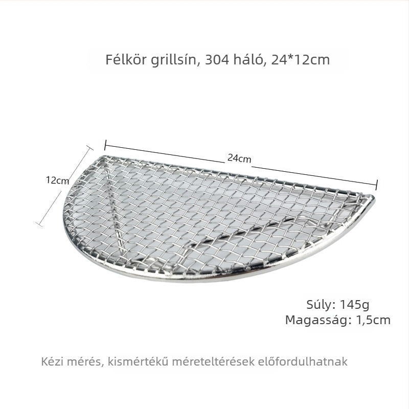 Ren yilai rozsdamentes acél BBQ rács — négyzetes forma, 100 g, elektroforezisz bevonat, multifunkcionális