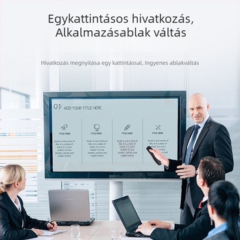Kétfunkciós oldalváltó toll, duális interfésszel, elektronikus fehér táblához és multimédiás konferenciákhoz, lézeres távirányító toll
