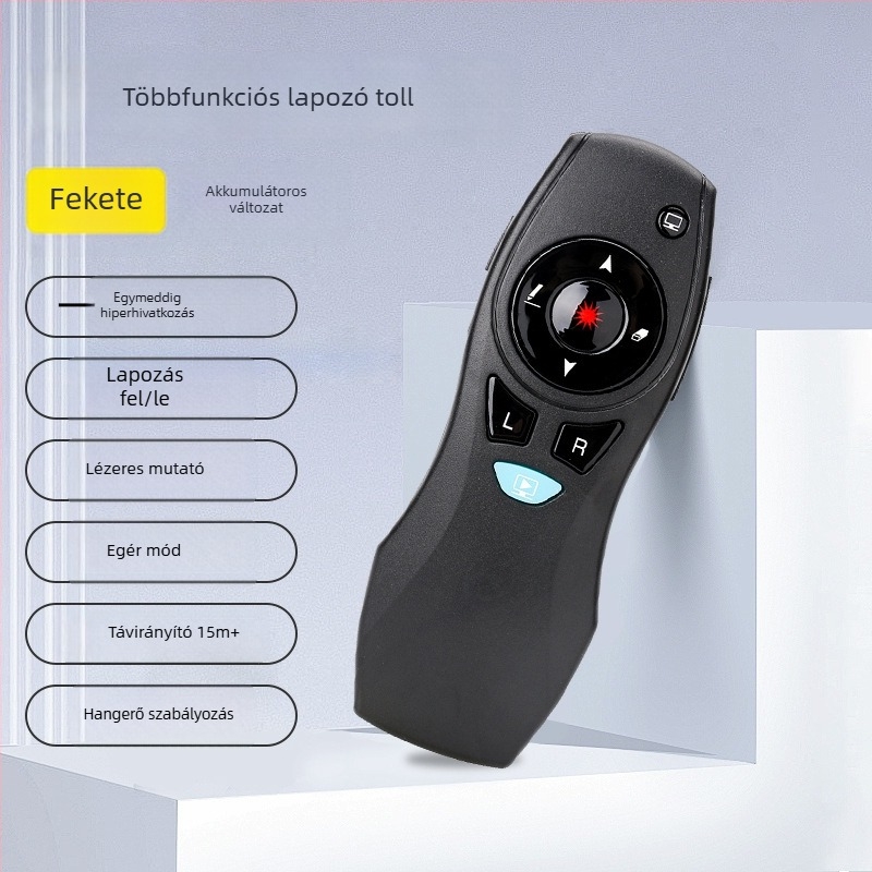 Kétfunkciós oldalváltó toll, duális interfésszel, elektronikus fehér táblához és multimédiás konferenciákhoz, lézeres távirányító toll