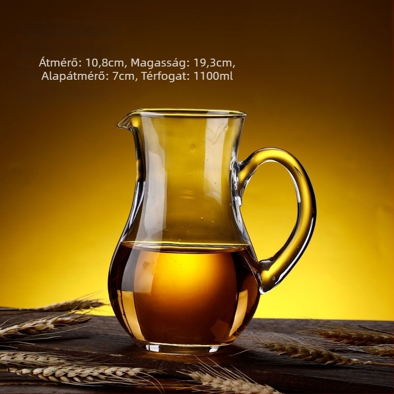 Kristályos boros dekantáló, európai stílus, kapacitás 1000 ml vagy több, modern minimalista dizájn