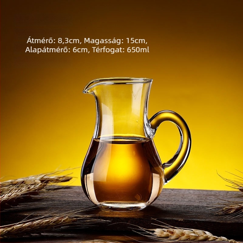 Kristályos boros dekantáló, európai stílus, kapacitás 1000 ml vagy több, modern minimalista dizájn