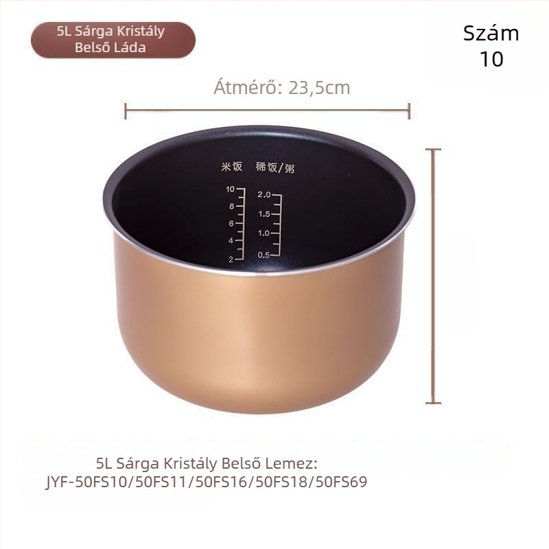 Joyoung-kompatibil belső edény kaserola – többrétegű kompozit alj, 1 L kapacitás, gáztűzhelyhez kompatibilis, magas hőállóság, modell 007