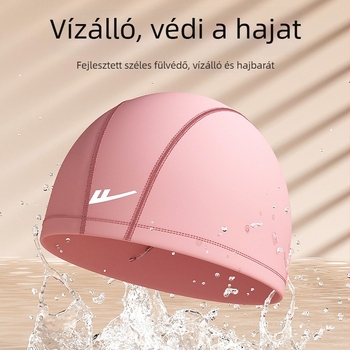 Uniszex PU úszósapka és szemüveg készlet – kényelmes viselet, védelem a füleknek és a hosszú hajnak, alkalmas úszáshoz és vízisportokhoz