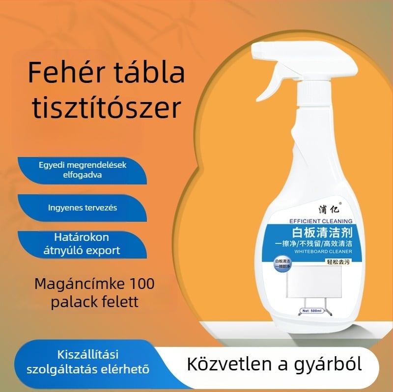 Pu yi Fehértábla tisztító - 500 ml, univerzális tisztítószer mély tisztításra, 36 darab/doboz