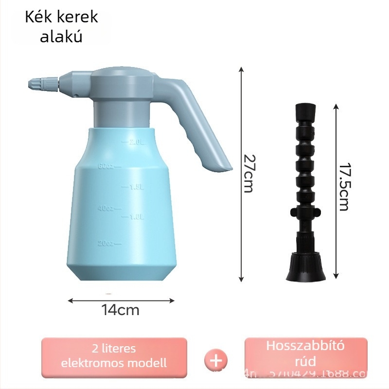 2L elektromos öntöző kanna kézi permetezővel, újratölthető kerti öntöző otthoni használatra