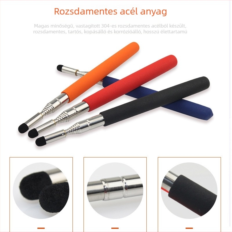 Kinyitható mutató toll interaktív fehértáblához, rozsdamentes acél, 65 cm vagy 100 cm, márka Other