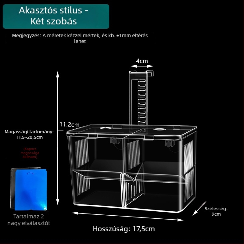 Guppy tenyésztéshez izolációs inkubátor akváriumhoz — szaporodási doboz, anyag: Other; márka: sw/Su Wan; termékkategória: Egyéb akvarisztikai kellékek; kategória: Akvárium-berendezés