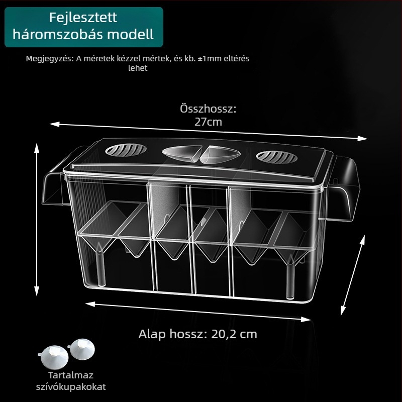 Guppy tenyésztéshez izolációs inkubátor akváriumhoz — szaporodási doboz, anyag: Other; márka: sw/Su Wan; termékkategória: Egyéb akvarisztikai kellékek; kategória: Akvárium-berendezés