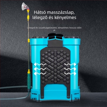 Háti permetező növényvédelmi szer dupla fedéllel, háromkapcsolóval, lítium akkumulátorral, magas nyomású, 20L kapacitás