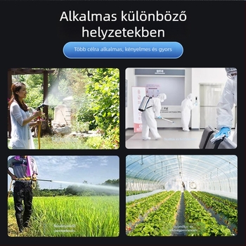 Háti permetező növényvédelmi szer dupla fedéllel, háromkapcsolóval, lítium akkumulátorral, magas nyomású, 20L kapacitás