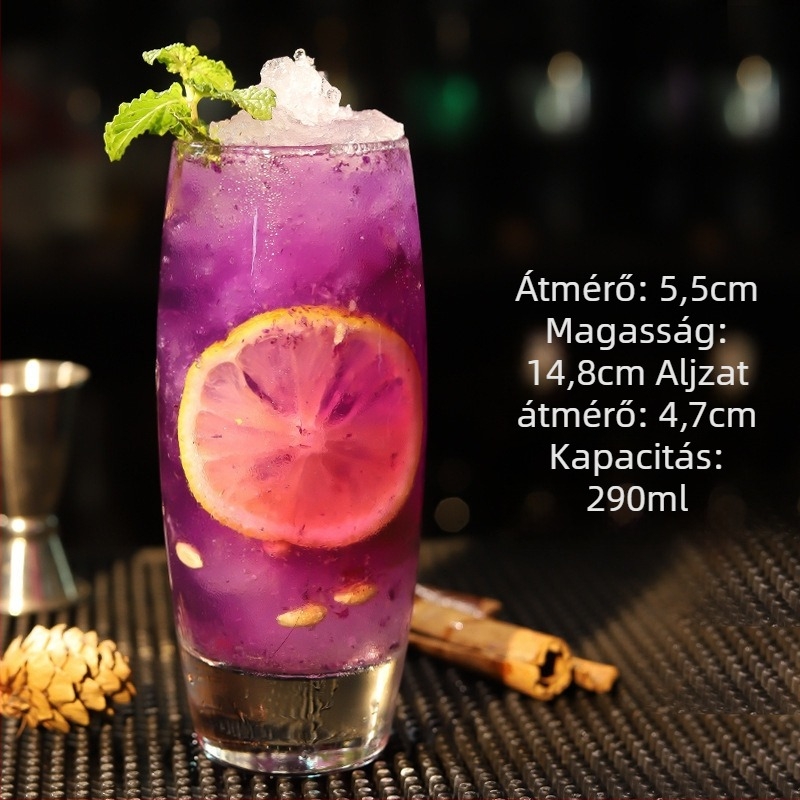 Chu kewei koktélpohár, nordic stílus, üveg, logónyomtatás