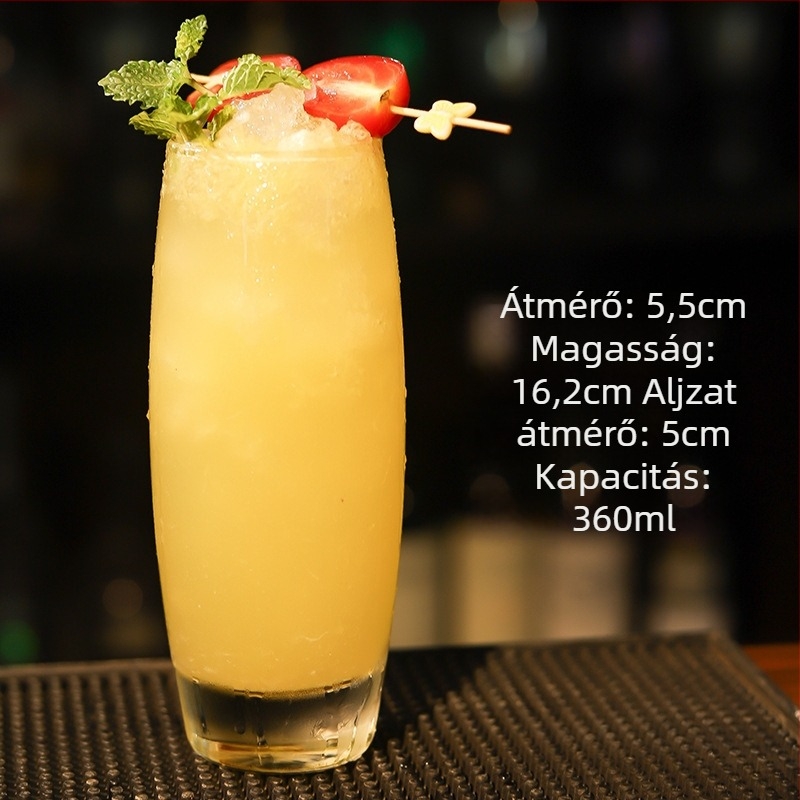 Chu kewei koktélpohár, nordic stílus, üveg, logónyomtatás