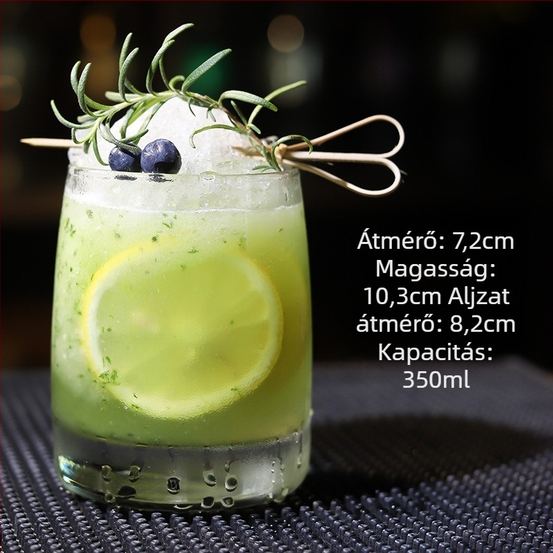 Chu kewei koktélpohár, nordic stílus, üveg, logónyomtatás