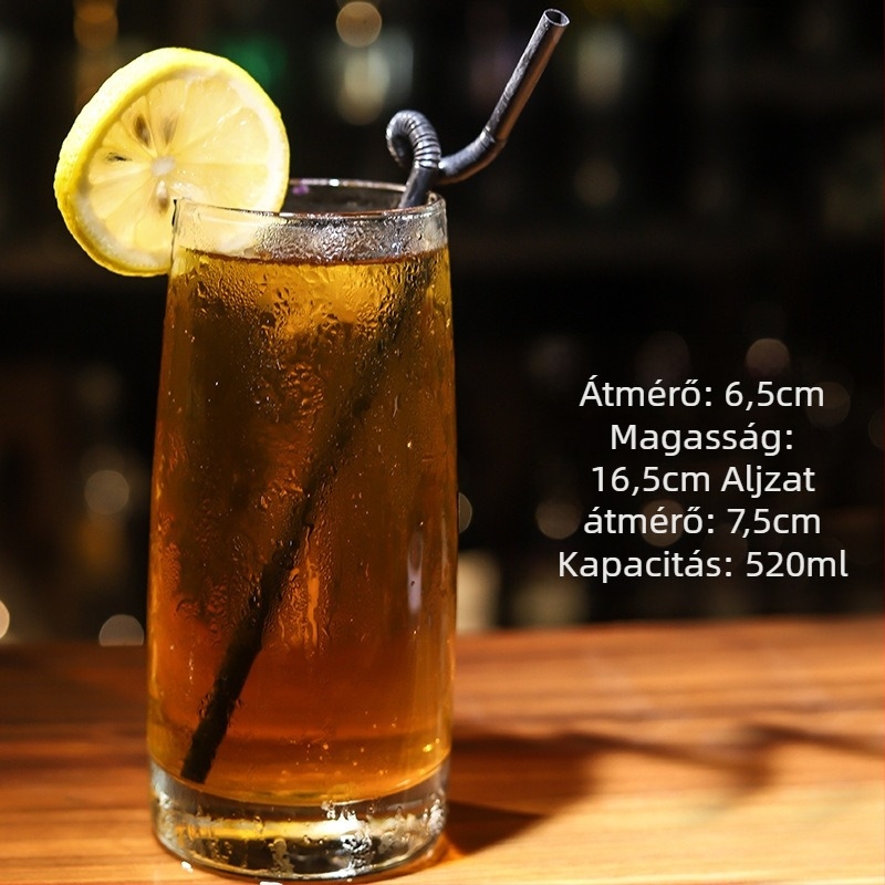 Chu kewei koktélpohár, nordic stílus, üveg, logónyomtatás