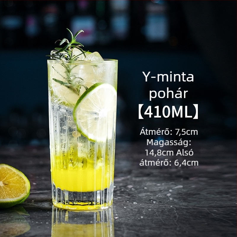 Chu kewei koktélpohár, nordic stílus, üveg, logónyomtatás