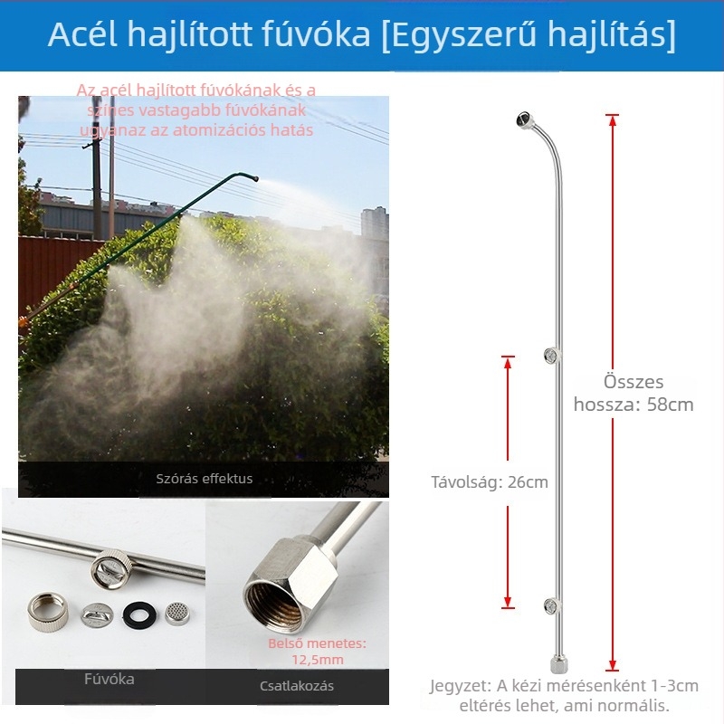 Atomizáló permetező fúvóka gyűrűvel, többfejes, szélálló és állítható (Típus: kancsó/öntöző/ zuhanyfej; Anyag: OTHER; Márka: OTHER; Importált: Nem)