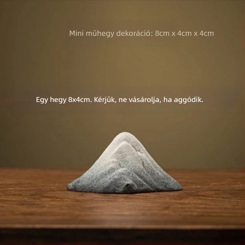 Kerámiából készült mini hegyi táj akváriumhoz Betta halak számára – DIY havas hegyvilág, irodai dekoráció, márka Unique