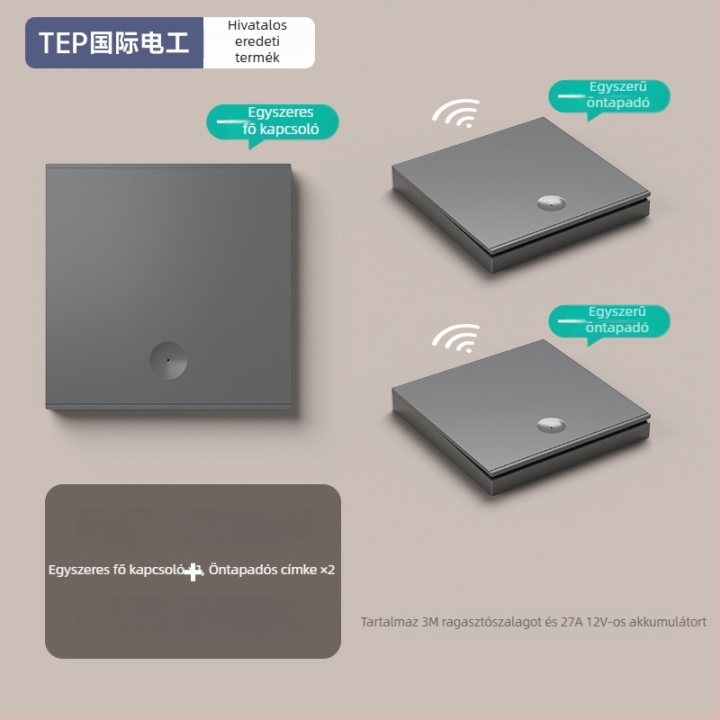 Vezeték nélküli távirányítós kapcsoló háztartási használatra — Márka Tep; Típus: vezeték nélküli távirányítós kapcsoló; Alkalmazás: háztartás; Kapcsoló típus: távirányító