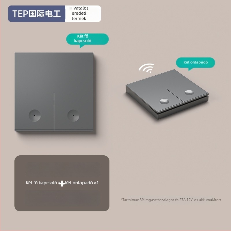 Vezeték nélküli távirányítós kapcsoló háztartási használatra — Márka Tep; Típus: vezeték nélküli távirányítós kapcsoló; Alkalmazás: háztartás; Kapcsoló típus: távirányító