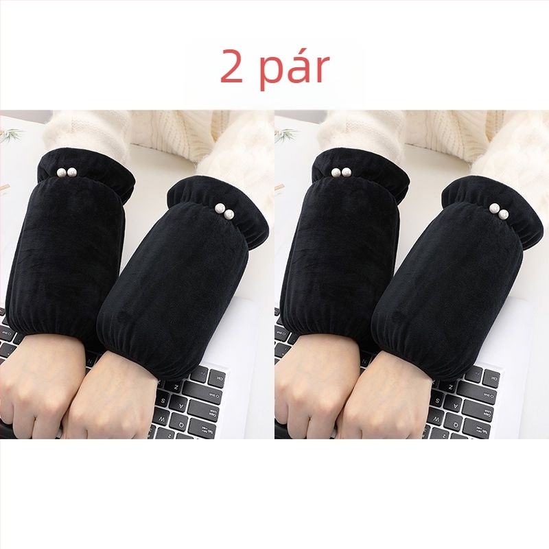 Női gyöngyház velúr ujjvédők, szennyeződés elleni védelemmel, tavaszi viselet