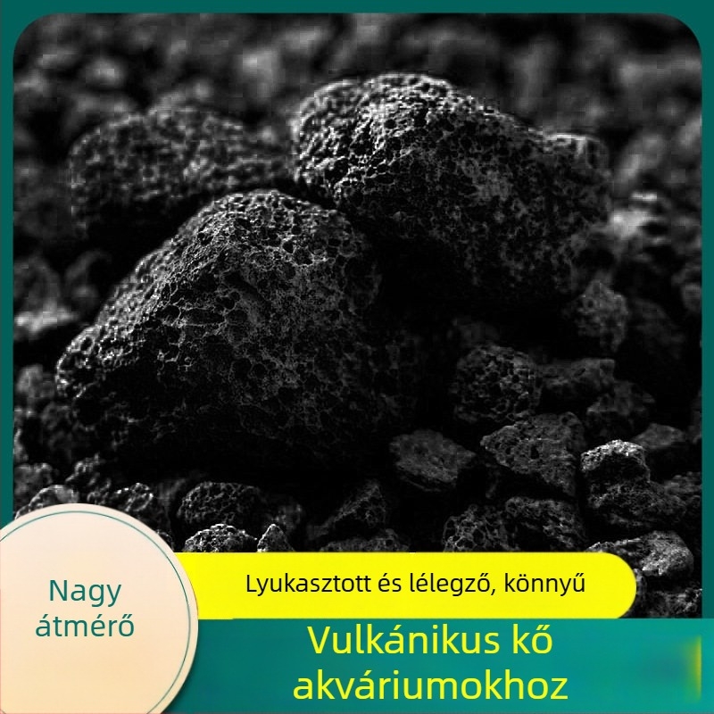 Vulkáni kő talaj az akváriumhoz – természetes kő granulátum akváriumi dekorációhoz