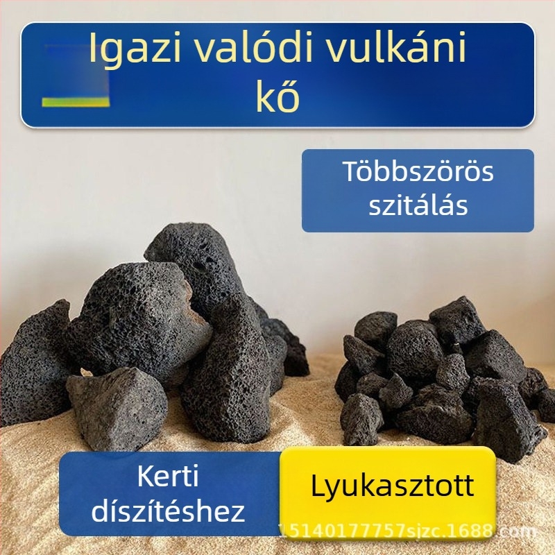Vulkáni kő talaj az akváriumhoz – természetes kő granulátum akváriumi dekorációhoz